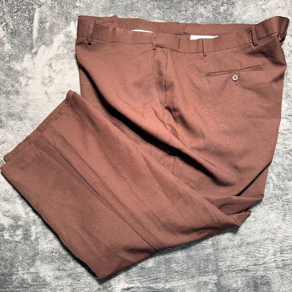 Haband Fit-Forever Dress‎ Pants Men 58M Brown